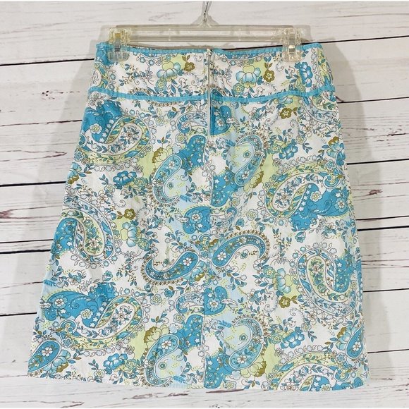 Tracy Evans Skirt Womans Sz 7 Floral Flowers Back Zip Spring Easter A Line - Picture 2 of 8